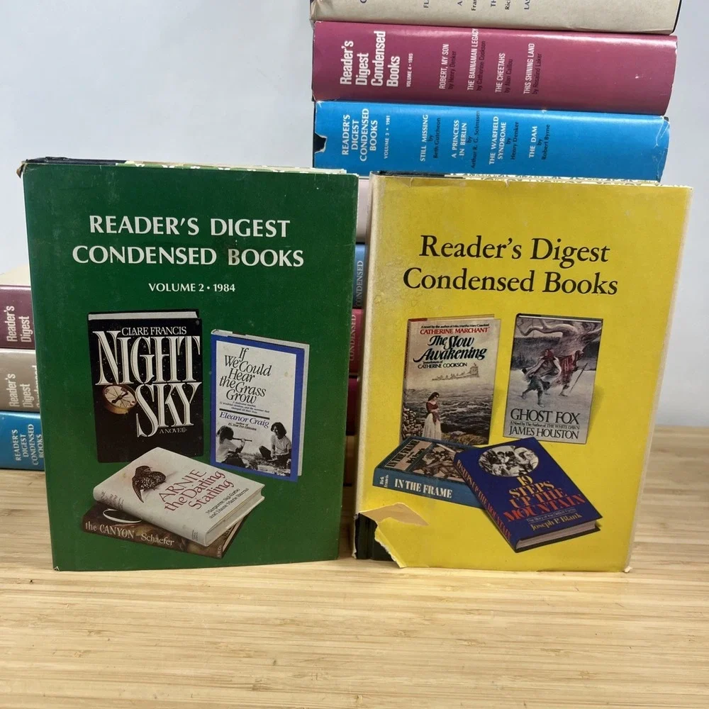 19 Vintage Reader's Digest Condensed Books Hardcover Lot w/ Dust Jackets